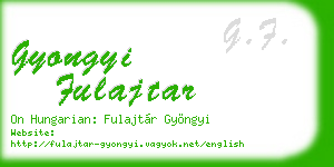 gyongyi fulajtar business card